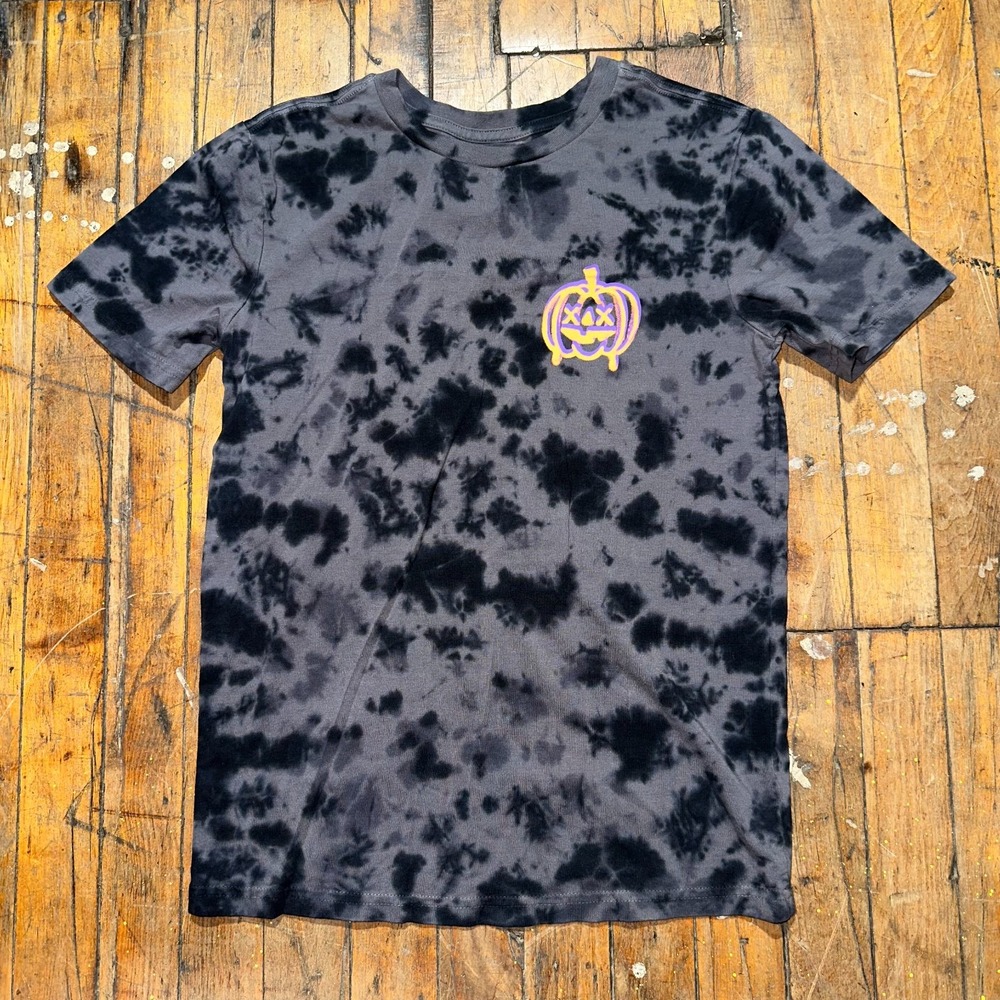 Tommy Bahama Tee Shirt Boys L Gray Tie Dye Logo Short Sleeve Crew Neck Graphic